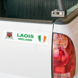 Para Coche Escudo de Irlanda de Laois y pegatina de paracaída