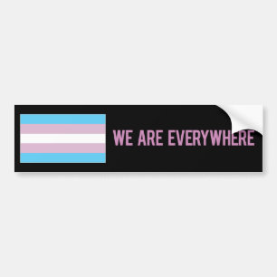 Para Coche Estamos por todas partes pegatina (el transexual)