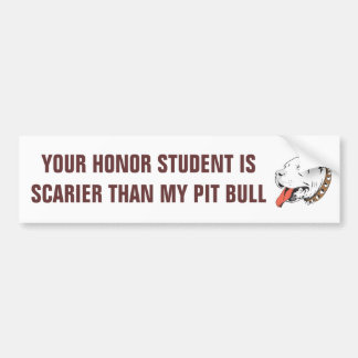 Para Coche Estudiante del honor más asustadizo que pegatina