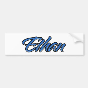 Para Coche Ethan Name blue Aufkleber Pegatina Autoaufkleber