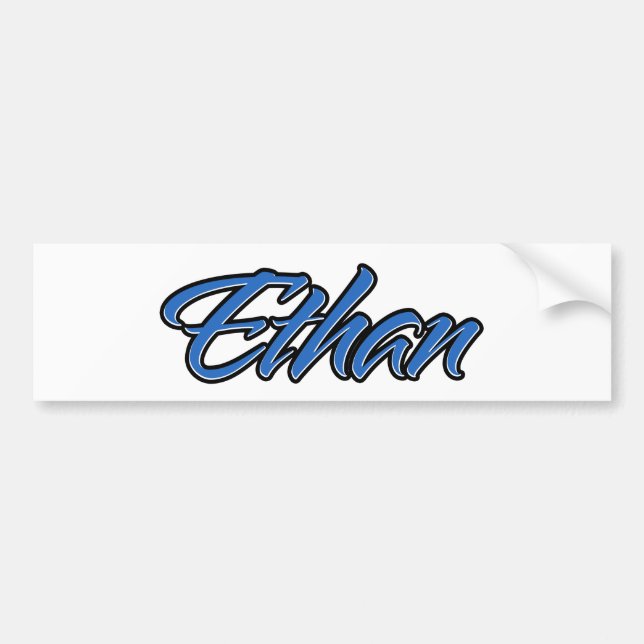 Para Coche Ethan Name blue Aufkleber Pegatina Autoaufkleber (Frente)