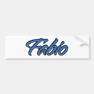 Para Coche Fabio Nombre azul Aufkleber Pegatina Autoaufkleber