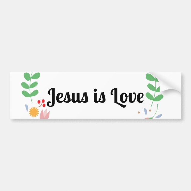 Para Coche Fe y esperanzas Jesús es el pegatina del parachoqu (Frente)