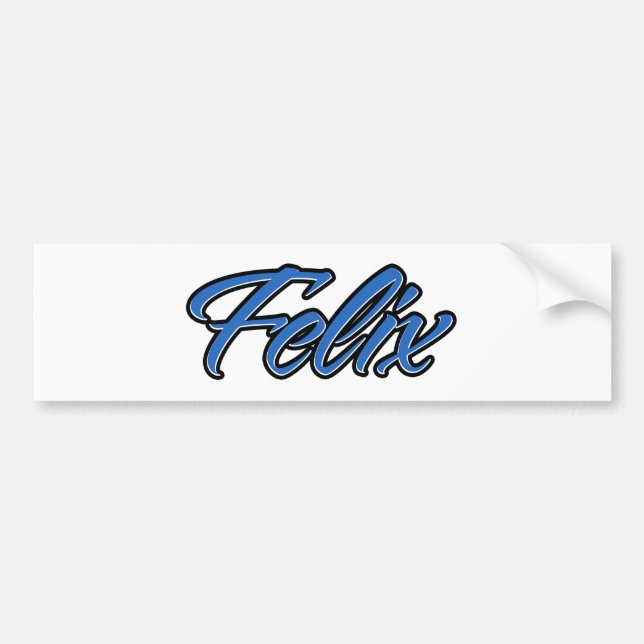 Para Coche Felix Name blue Aufkleber Pegatina Autoaufkleber (Frente)
