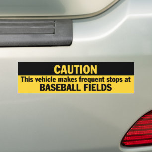 Para Coche Frecuentes Paradas (Béisbol) Pegatina del parachoq