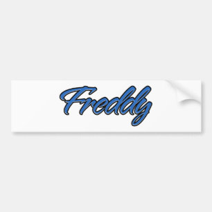 Para Coche Freddy Name blue Aufkleber Pegatina Autoaufkleber