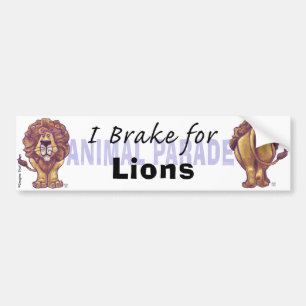 Para Coche Freno de leones cortos por pegatina de parachoques