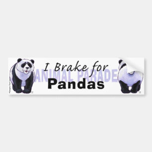 Para Coche Freno por la pegatina del parachoques de Pandas