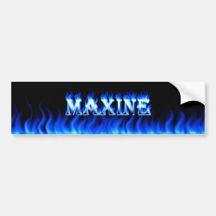 Para Coche Fuego de Maxine y diseño azules de la pegatina
