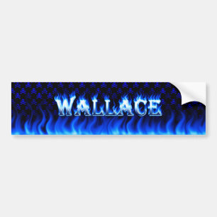 Para Coche Fuego de Wallace y diseño azules de la pegatina