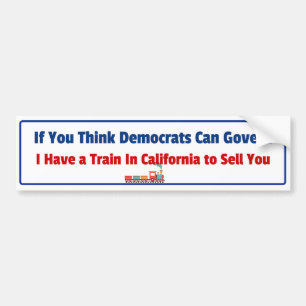 Para Coche Funny Pegatina conservador antidemócrata