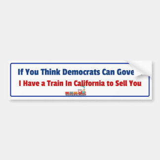 Para Coche Funny Pegatina conservador antidemócrata
