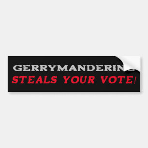 Para Coche Gerrymandering Roba tu pegatina de parachoques de