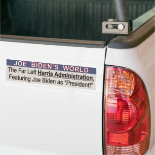 Para Coche Graciosa pegatina de parachoques políticos - Joe