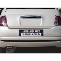 Graciosa pegatina del parachoques de madurez