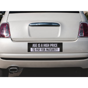 Para Coche Graciosa pegatina del parachoques de madurez