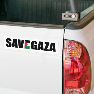 Para Coche GUARDAR la pegatina del parachoques de GAZA