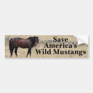 Para Coche Guardar nuestra pegatina de parachoques Mustangs