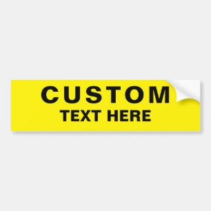 Para Coche Hacer su propio personalizado Pegatina de parachoq