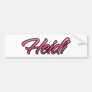 Para Coche Heidi, Pegatina de Aufkleber color rosa oscuro
