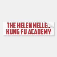 Helen Keller Kung Fu Academy Graciosa Pegatina De 