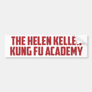 Para Coche Helen Keller Kung Fu Academy Graciosa Pegatina De 