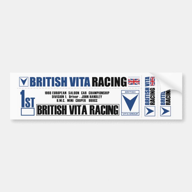 Para Coche Hoja del pegatina de BritishVita (Frente)