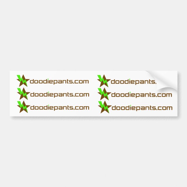 Para Coche hoja del pegatina de DoodiePants.com 6 (Frente)