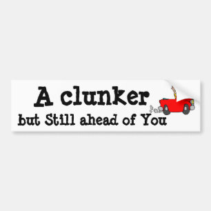 Para Coche Humor A Clunker pero todavía una cabeza - Pegatina