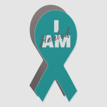 Imán de auto curado IAM - Cinta Verde azulada