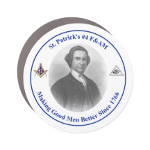 Imán de plástico plano St. Patrick