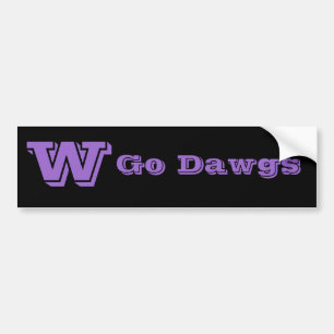 Para Coche Ir Pegatina de parachoques Dawgs