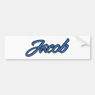Para Coche Jacob Name blue Aufkleber Pegatina Autoaufkleber