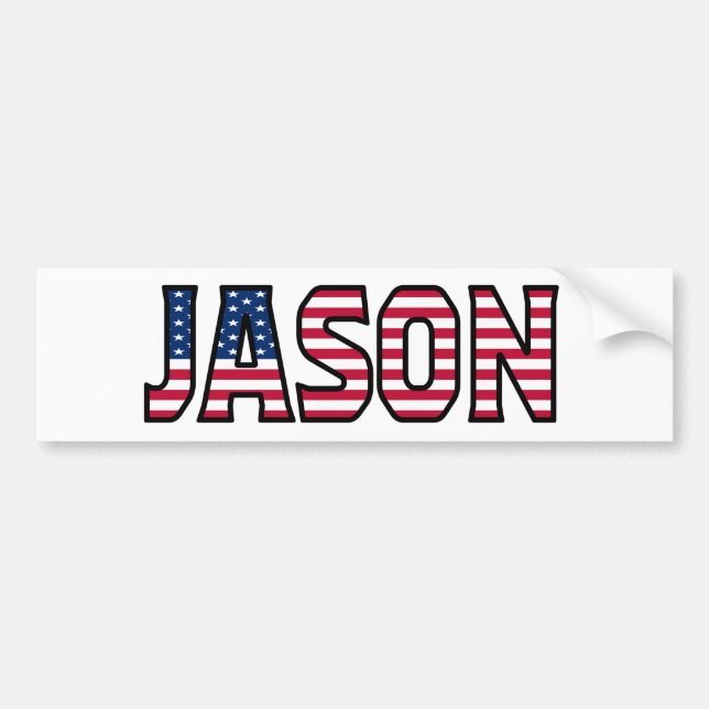 Para Coche Jason Name Vorname USA Aufkleber Pegatina Auto (Frente)