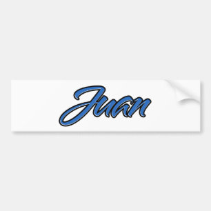 Para Coche Juan Nombre azul Aufkleber Pegatina Autoaufkleber