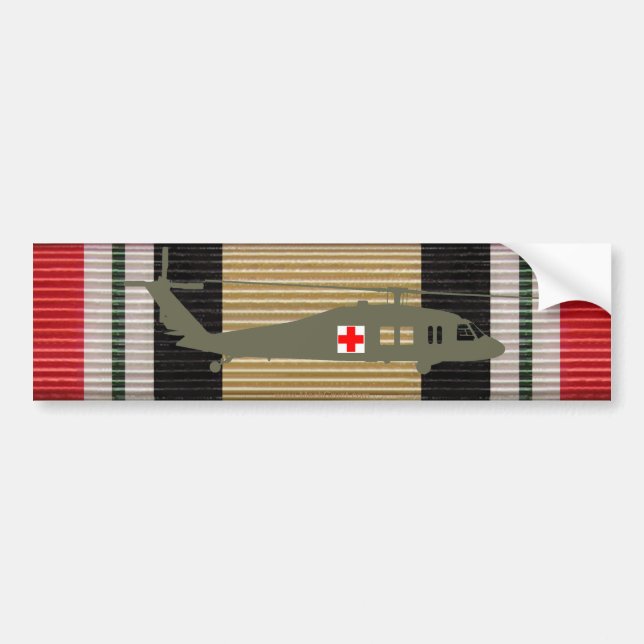 Para Coche La cinta de la campaña de Irak UH-60 Pegatina de B (Frente)