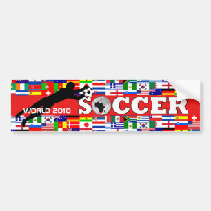Para Coche La pegatina de la Copa Mundial de Fútbol está ro