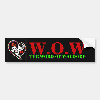Para Coche La pegatina del parachoques de la WOW