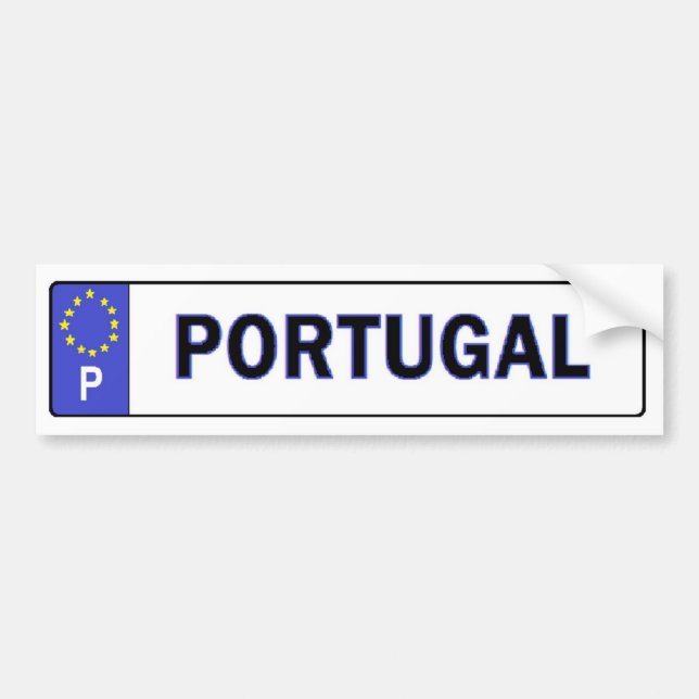 Para Coche La UE de Portugal autoriza al pegatina (Frente)