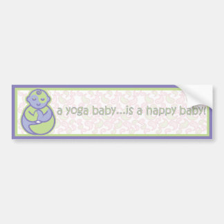 Para Coche La yoga habla al bebé: Pegatina feliz del bebé -