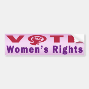 Para Coche Las derechas de las mujeres del voto 1 pegatina