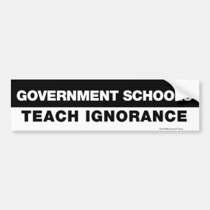 Para Coche Las escuelas del gobierno enseñan a la pegatina