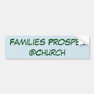 Para Coche Las familias prosperan pegatina del @Church