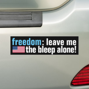 Para Coche Libertad de sueño (bandera v.2 oscura) Pegatina pa