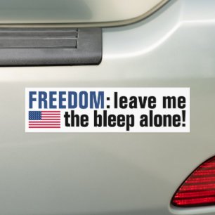 Para Coche Libertad de sueño (bandera v.2) Pegatina parachoqu