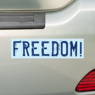 Para Coche ¡LIBERTAD! Pegatina rectangular