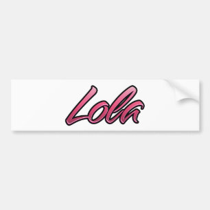 Para Coche Lola Pegatina Aufkleber rosa descolorido