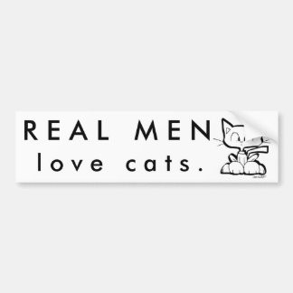 Para Coche Los HOMBRES REALES aman al pegatina #2 de los