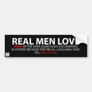 Para Coche Los hombres reales no aman… ninguno - pegatina