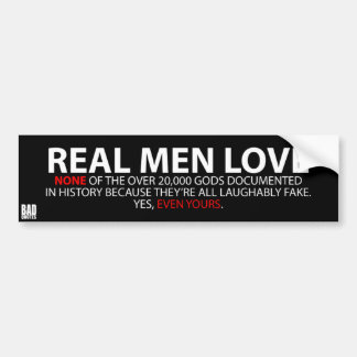 Para Coche Los hombres reales no aman… ninguno - pegatina
